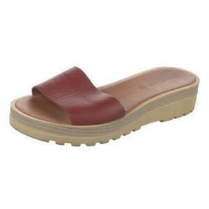 See by Chloe Brown Leather Slip in Sandals Sz 37.5 US 7